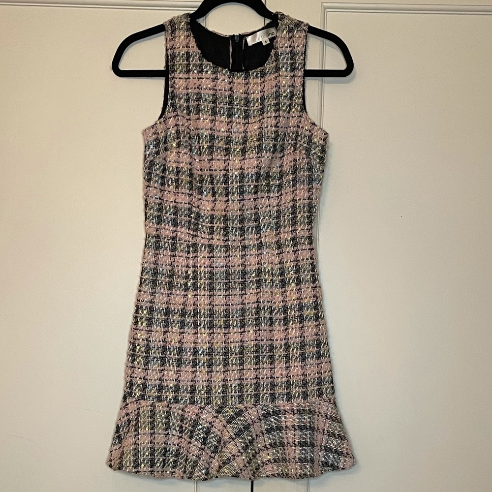Cute Tweed Dress with Pleat